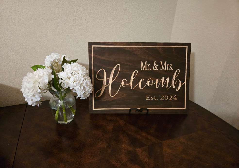 Custom Mr. & Mrs. Sign