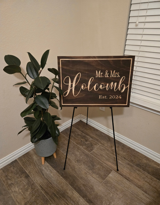Custom Mr. & Mrs. Sign