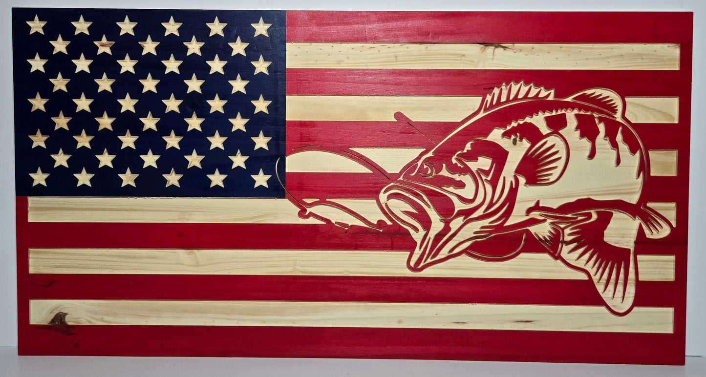 Bass American Flag