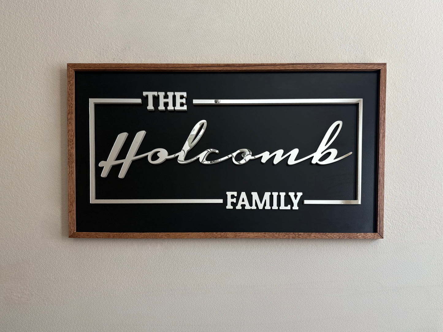Custom Family Name Sign